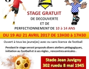 Stage gratuit Pâques 2017